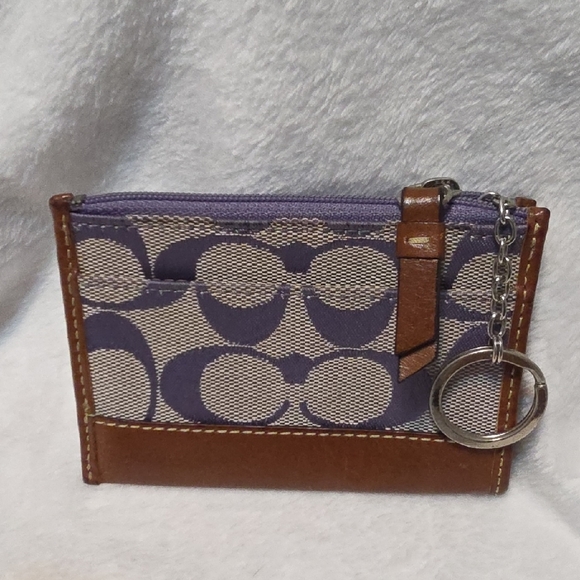 Coach Card Holder w/ Key Ring - Picture 3 of 5